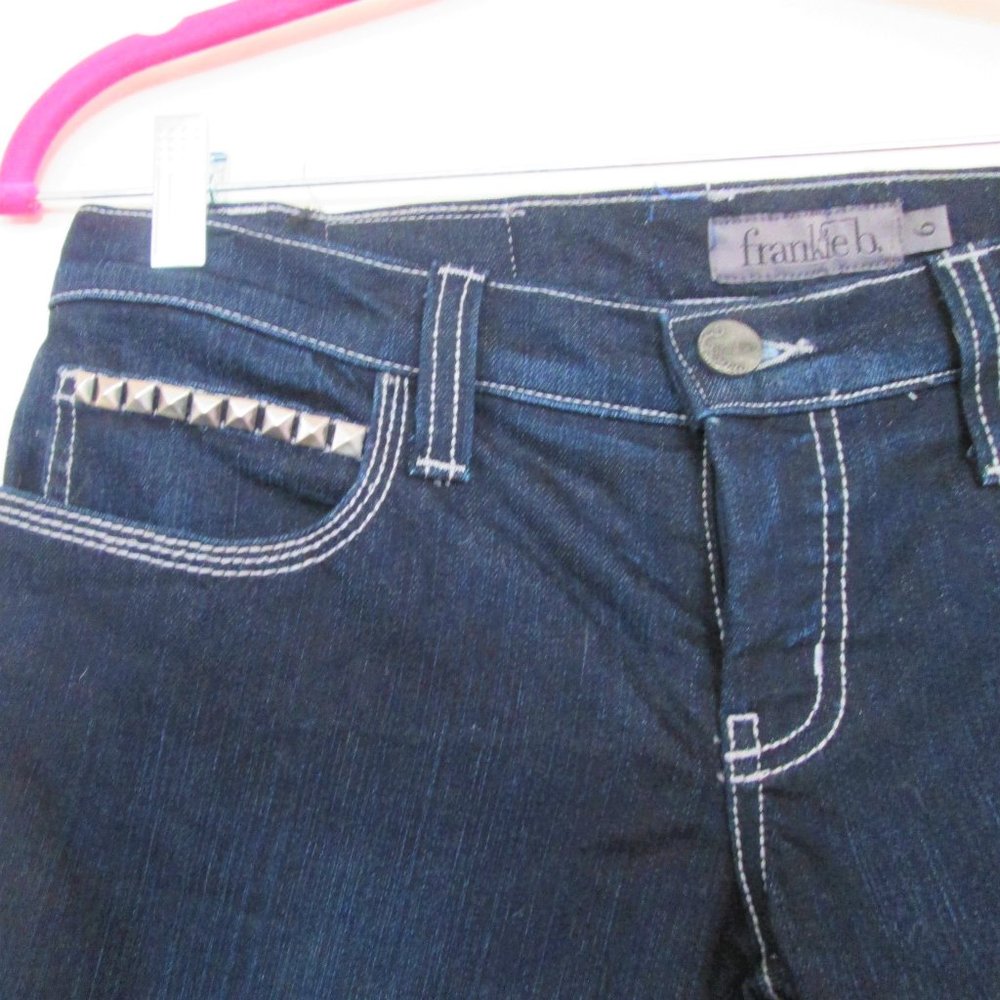 studded frankie b stretch skinny jeans size 6